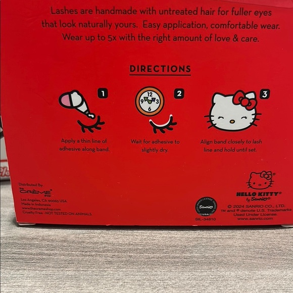 📣📣The Crème Shop Hello Kitty Lashes - Picture 3 of 3